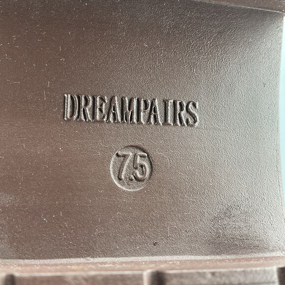 NEW Dream Pairs Women’s Platform Lug Combat Boot Brown Size 7.5 - Picture 5 of 10